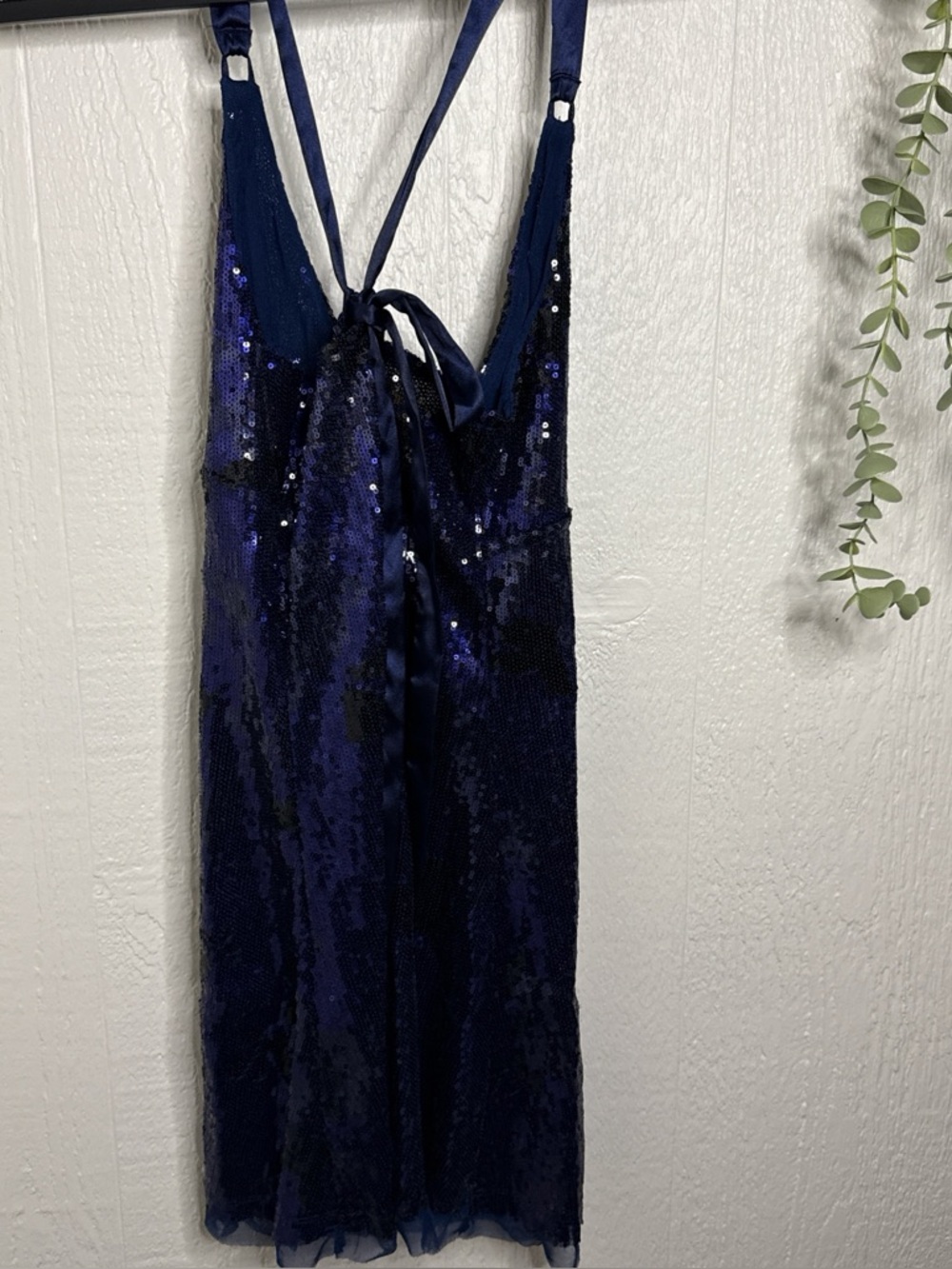 Dazzle Me Sequin Jacquard Mini Slip NWOT midnight disco - Picture 4 of 6